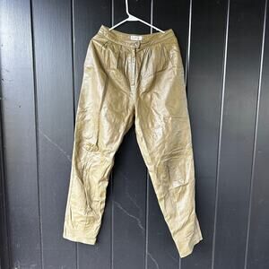 Vintage Fenn Wright & Manson Leather Tapered Pants